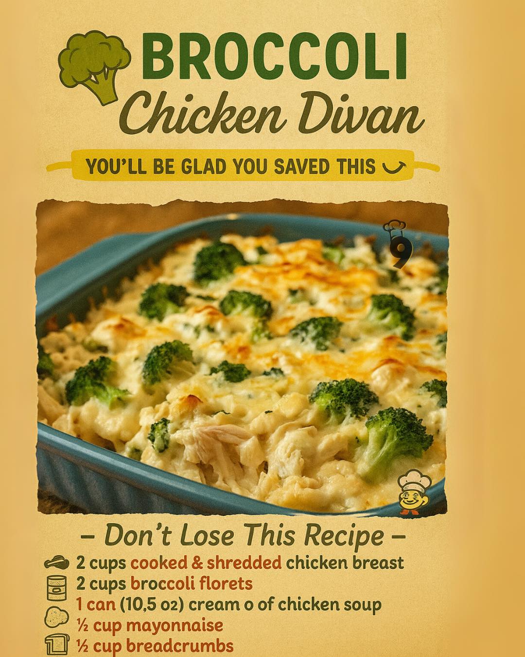 Broccoli Chicken Divan Recipe