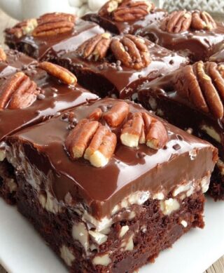 Nana’s Warm Mississippi Mud Cake Brownies