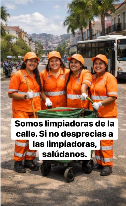 We are the hands that sweep the streets before dawn, the ones that collect every fallen leaf and every piece of trash so that the city can breathe. Many people rush by, pretending not to see us. But we are there, with our brooms and smiles, keeping the sparkle alive on every corner. Working as a street cleaner is not a burden; it is a service of love. We love our city as we love our children, and every clean sidewalk is a gift to us all. When someone says “good morning,” the street seems lighter and our steps more confident. If you don’t look down on us, let your gaze meet ours and say a simple hello. It reminds us that, even though we may be invisible to some, we are important to many.