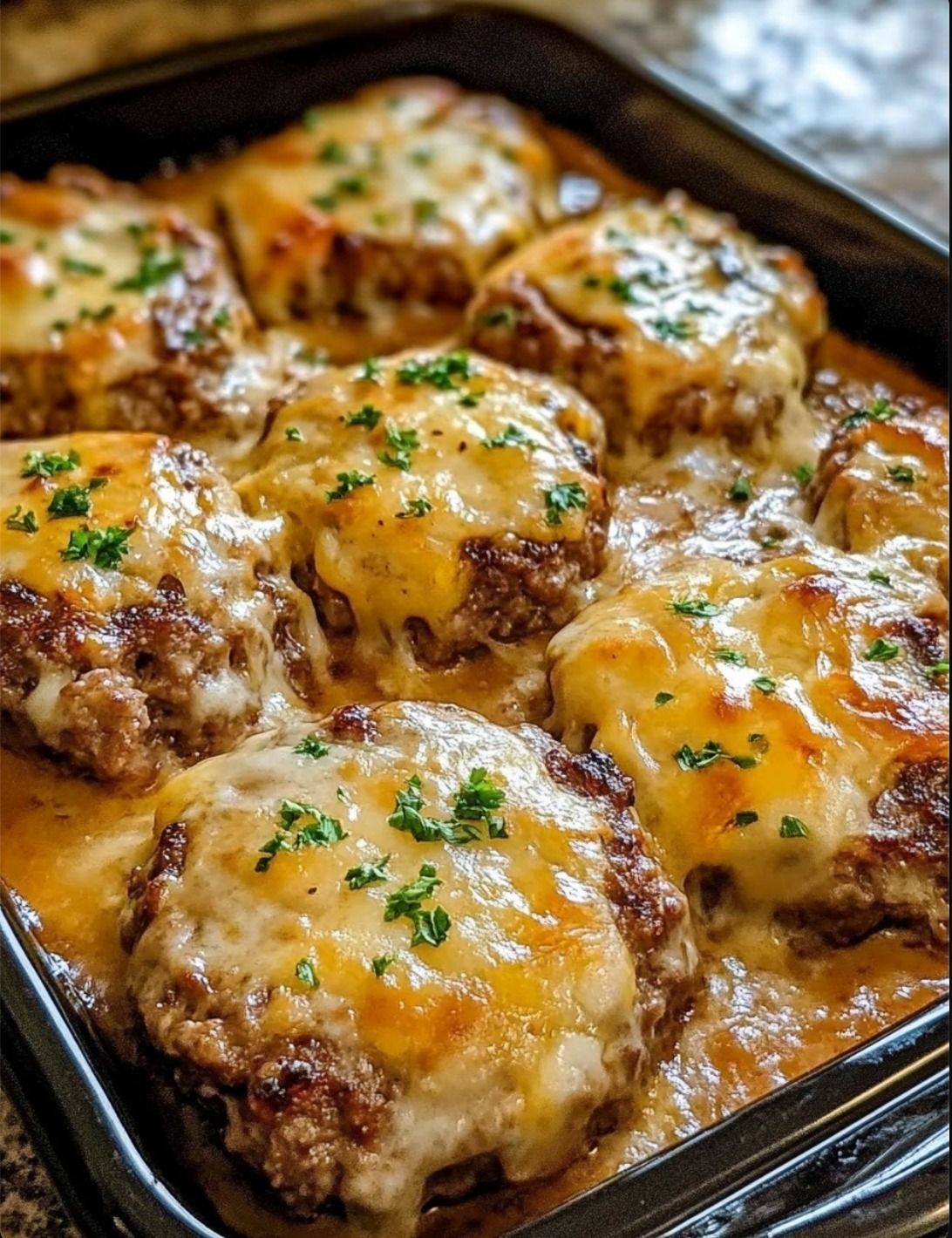 Amish Hamburger Steak Bake Recipe