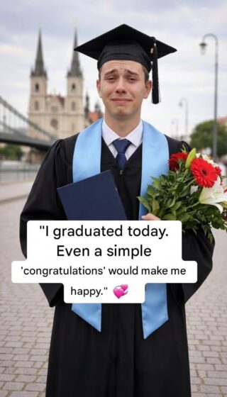 Today I graduated 🎓 I thought I would only feel pride… but the truth is, I also felt a quiet emptiness.  Not because the day isn’t important. It is.  But because sometimes we carry our greatest victories in silence.  I looked around and realized I didn’t want a party or a long speech… Just a sincere message. A simple: “Congratulations.” 💬💞  Because behind every diploma are sleepless nights, doubts, sacrifices, and tears that no one saw.  And today, more than showing off my achievement, I just wanted to feel… remembered. 🤍✨