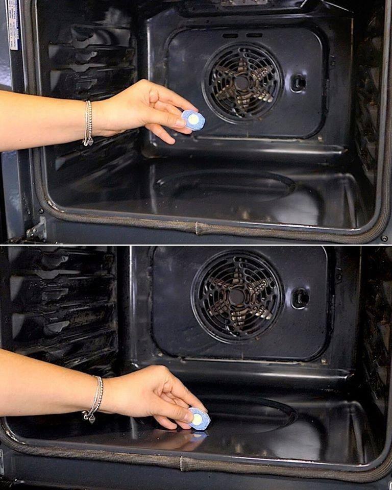 All you need is a dishwasher tablet! The oven will be like new againAll you need is a dishwasher tablet! The oven will be like new again