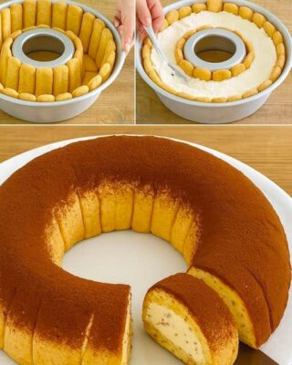 Cold Donut with Pavesini and Yogurt Ingredients