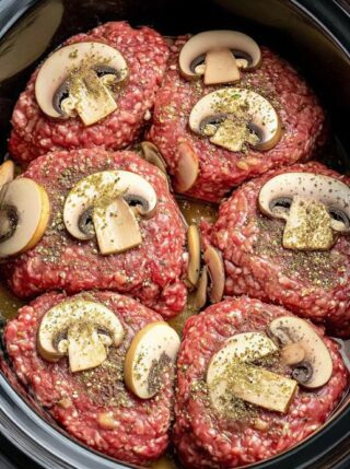 4-Ingredient Slow Cooker Salisbury Steak