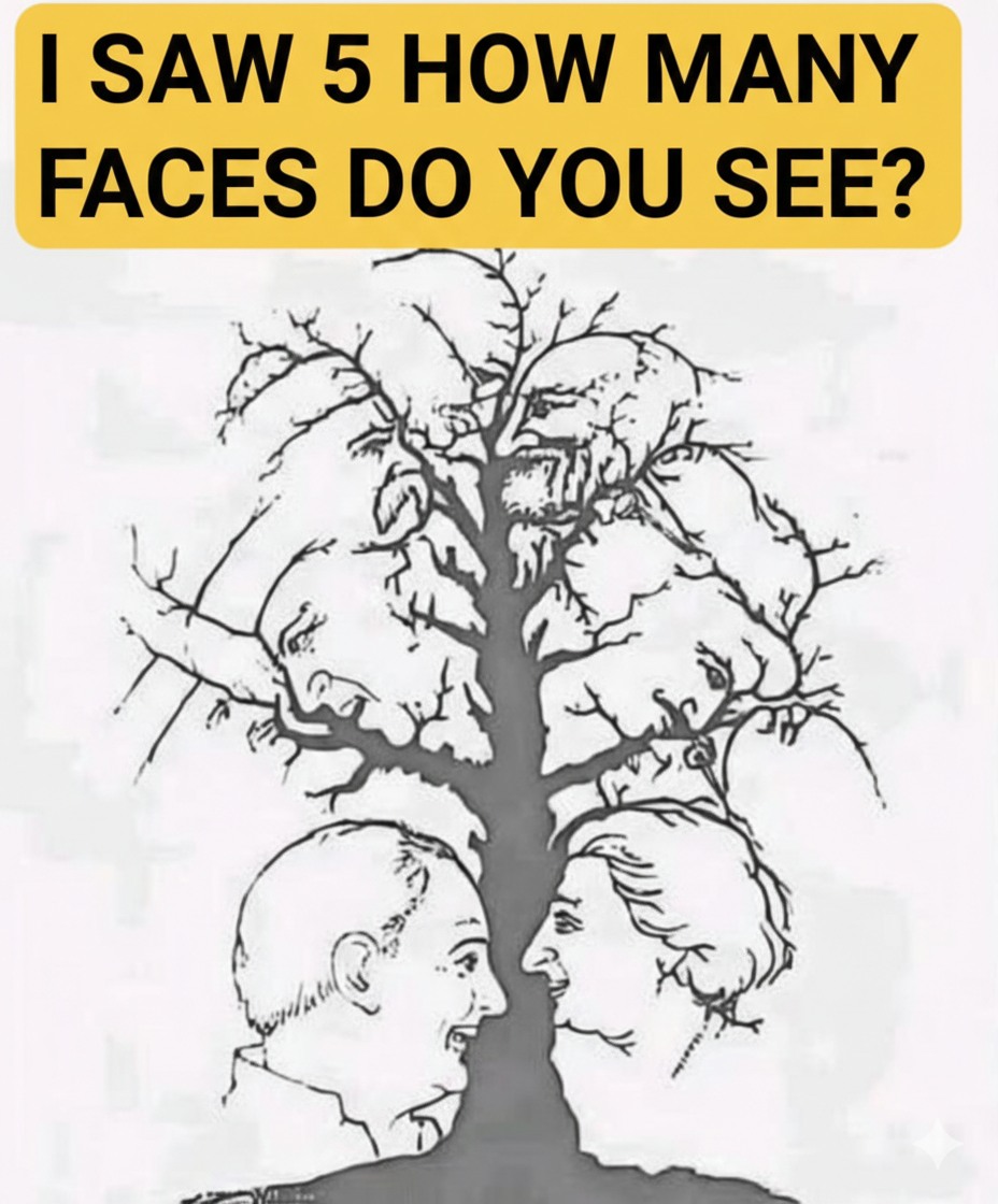 Only a Few People Notice All the Faces in This Tree – Can You?