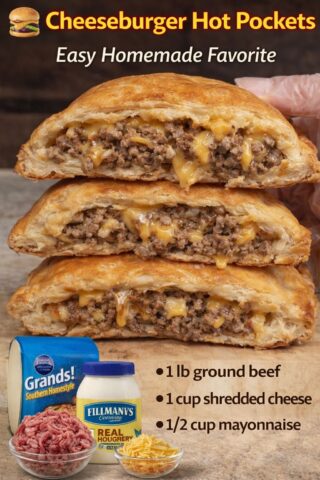 Cheeseburger Hot Pockets