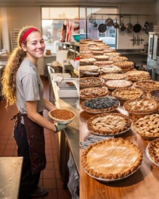 Grief first led me to the kitchen, though I never expected it to shape my future.  When I was sixteen, a winter night changed everything. A house fire took my parents and grandfather in moments, leaving me standing barefoot in the snow with nothing but borrowed clothes and shock.  The home, the photos, the keepsakes—all gone. I moved into a community shelter for displaced youth, grateful for a bed but numb inside.  My only surviving relative offered sympathy but little support, and I quickly learned I was on my own. During the day, I focused on school, determined to build a future. At night, when the dorm grew quiet, I wandered into the shared kitchen, searching for something that made me feel steady again.  That’s where baking found me. With donated ingredients and secondhand tools, I began making pies—apple, blueberry, cherry—rolling dough on scratched counters and timing the oven carefully. What started as a distraction became a purpose. I boxed the pies and quietly delivered them to a nearby hospice and homeless shelter,  never leaving my name. I didn’t want recognition; I just needed to place my love somewhere safe. The warmth of baking eased my grief, and imagining someone finding comfort in a slice gave  meaning to days that once felt empty. Even when others questioned why I spent my limited funds on strangers, I kept going. In those quiet hours, kneading dough by hand, I felt close to the family I’d lost and to a future I hoped still existed.