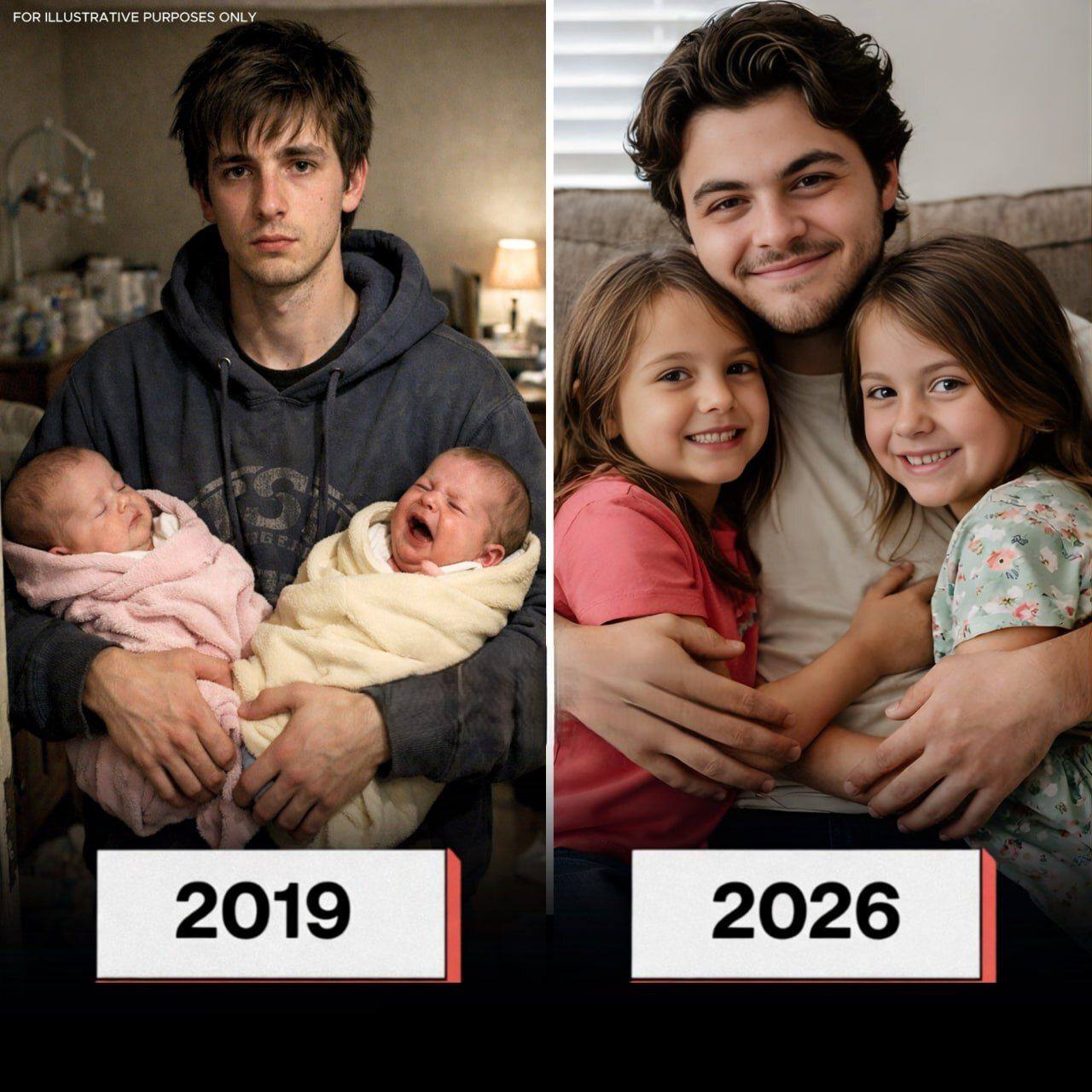 Last Updated on January 19, 2026 by Grayson Elwood  I was eighteen years old when my life split in two.  One day, my mother was there. Tired, overwhelmed, pacing the apartment with two newborn babies pressed to her chest. The next morning, I woke up to the sound of crying and the unmistakable feeling that something was wrong.  The apartment was too quiet in the places it shouldn’t have been.  Her bedroom door was open. The closet was empty. No clothes. No shoes. Even her toothbrush was gone. Her phone went straight to a disconnected message. There was no note on the counter. No explanation. No goodbye.  Just two tiny girls in bassinets, crying for someone who wasn’t coming back.  I stood there in the doorway, still wearing a hoodie from my high school senior year. College brochures were scattered across my desk. Acceptance letters I hadn’t even finished opening sat unopened in a drawer.  I remember thinking, over and over, this has to be a mistake. She’ll be back by tonight.  She never came back.  That was the moment everything changed.  Before that day, I had a plan. I wanted to be a surgeon. I had worked toward it for years, stacking advanced science classes, volunteering whenever I could, studying late into the night. I imagined myself in a white coat one day, steady hands, saving lives.  Instead, I learned how to warm bottles at three in the morning with shaking hands.  I learned how to swaddle one baby while the other screamed herself hoarse. I learned the difference between a hungry cry and a tired cry before my brain was fully awake. I learned how fast diapers disappear, how expensive formula is, and how terrifying silence can be when babies are involved.  I took whatever work I could find.  Night shifts in warehouses that left my arms aching. Delivery jobs where I prayed the girls would still be asleep when I got home. Cash work. Odd jobs. Anything that paid. I slept in two-hour stretches, sometimes less. My life became a blur of feedings, work, and exhaustion.  People had opinions. They always do.  They told me I should call social services. That it wasn’t my responsibility. That I was too young to throw my life away. That the girls would be better off with a “real family.”  Every time someone said that, I imagined my sisters growing up in someone else’s house, calling strangers Mom and Dad, wondering why their family didn’t want them.  I couldn’t do that to them.  So I stayed.  I fought every single day.  For seven years.  I learned how to stretch cheap meals for days. How to turn hand-me-downs into something special. How to make birthdays magical with homemade cakes and dollar-store candles. How to show up for school meetings, doctor visits, scraped knees, and nightmares.  The girls became my whole world.  They called me “Bubba” before they could say my name. The word stuck, and I wore it like a badge of honor. At night, they’d fall asleep on my chest during feedings, their small fists gripping my shirt, and I’d whisper promises into the dark.  I’m here. I’m not going anywhere. You will never feel abandoned.  Some nights, when the apartment was finally quiet, I let myself grieve. Not just for the future I’d lost, but for the mother I thought I had. I tried not to hate her. I told myself there must have been a reason.  But seven years passed without a single word.  No birthdays. No holidays. No phone calls. Nothing.  Then, just when life had settled into a fragile kind of rhythm, there was a knock at the door.  Not a casual knock. Not a delivery. A deliberate knock.  I opened the door, and my stomach dropped.  She stood there like a stranger wearing my mother’s face.  Her hair was perfectly styled. Her coat looked like it cost more than my monthly rent. Jewelry caught the light as she shifted her weight, her eyes cool and assessing as they took me in.  She looked successful. Comfortable. Untouched by the years I had lived through.  Then her gaze slid past me and landed on the twins.  Her entire expression changed.  “Oh,” she said softly, smiling. “There they are.”  She lifted her arms, revealing designer bags filled with toys, clothes, shiny boxes spilling with things I had never been able to afford. The girls’ eyes widened. They were seven now. Old enough to notice. Old enough to be impressed.  “Girls,” she said gently, stepping forward. “It’s me. Your mom.”  For a brief moment, my chest tightened. A dangerous thought crossed my mind. Maybe she’s here to fix things. Maybe she regrets leaving. Maybe she wants to know them.  Then she spoke again.  “I’ve done very well for myself,” she said, glancing at her manicure. “And I think it’s time I took them. They deserve more than… this.”  Her eyes swept around the apartment like she was inspecting damage.  That was when it became clear.  She wasn’t here to reconnect.  She was here to collect.  She spoke quickly after that. About stability. Private schools. Travel. Opportunities. She said the girls shouldn’t have to struggle just because I “chose to play hero.” She said the word chose like it was an accusation.  I stood there, numb, while my sisters clutched the bags she’d handed them.  Then she delivered the final blow.  “I’ve spoken to a lawyer,” she said calmly. “I’m their biological mother. You don’t have a leg to stand on.”  Something inside me snapped.  I didn’t yell. I didn’t curse.  I knelt in front of my sisters.  “Go to your room,” I said gently. “We’ll talk later.”  They hesitated, confused, but they listened.  When the door closed, I stood up straighter than I ever had in my life.  “You left,” I said quietly. “You abandoned them. You abandoned me.”  She shrugged. “I did what I had to do.”  “No,” I said. “You did what was easy.”  I reached into a folder I had kept hidden for years.  Receipts. School records. Doctor visits signed by me. Legal paperwork showing guardianship, because after she disappeared, I made sure to do everything by the book.  “You don’t get to erase seven years with gift bags,” I said. “They don’t need your money. They need consistency. Love. Someone who stayed.”  Her smile finally cracked.  The weeks that followed were brutal. Lawyers. Courtrooms. Long nights answering hard questions from two scared little girls. I held it together because I had to.  In the end, the judge ruled in our favor.  She lost all claims.  The day she walked out of the courtroom without looking back, something heavy finally lifted from my chest.  That night, I tucked my sisters into bed.  “Are you leaving?” one of them asked softly.  I shook my head. “Never.”  They hugged me, and in that moment, I understood something that took years to see clearly.  I didn’t become a surgeon.  But I did save two lives.  And that will always be enough.