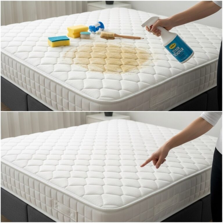 Say goodbye to mattress stains: this method will make it white again
