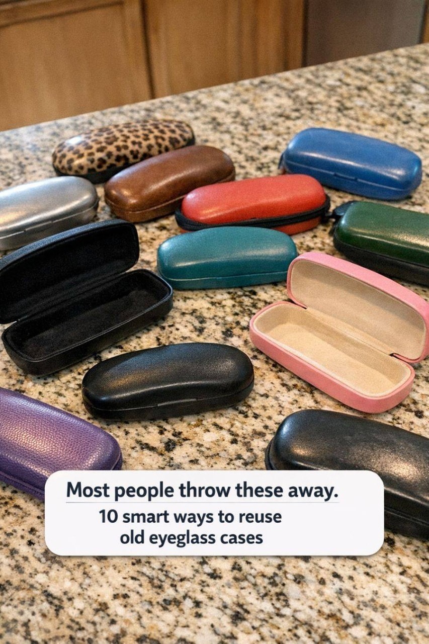 Most people throw these away. 10 smart ways to reuse old eyeglass cases