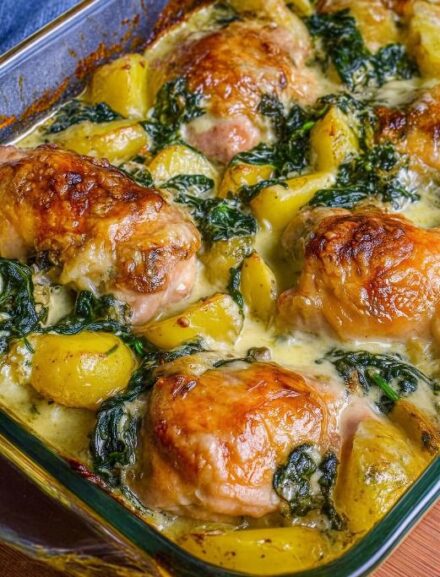 Baked Garlic Parmesan Chicken and Potatoes