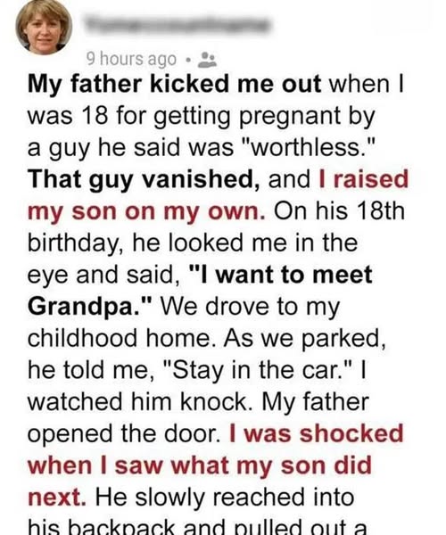 My Father Kicked Me Out at 17, Decades Later, My Son Showed Up at His Door With the Words He Deserved to Hear!