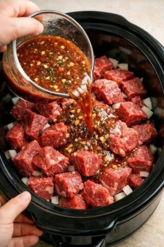 Slow Cooker 5-Ingredient Beef Stew with Chuck Roast and Potatoes