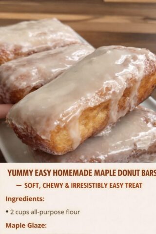Homemade Maple Donut Bars