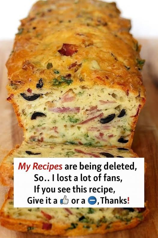 Olive Bacon and Cheese Bread