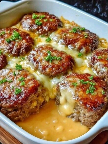 Amish Hamburger Steak Bake Recipe