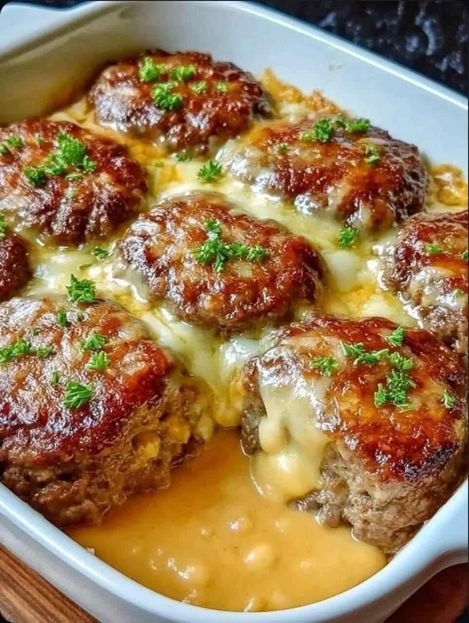 Amish Hamburger Steak Bake Recipe