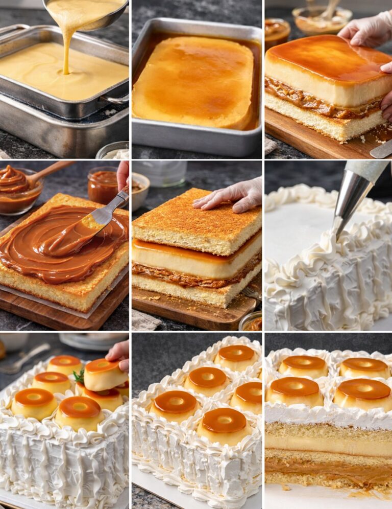 I made the creamiest, melt-in-the-mouth Flan Cake