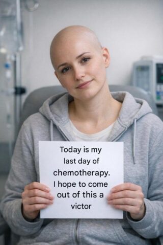 At first, the news hit like an earthquake. In a matter of weeks, a normal routine transformed into doctor’s appointments, tests, and medication, and that smiling young woman found herself facing an uncertain path. Each chemotherapy session felt like an endless ordeal: exhaustion, nausea, and hair loss. But behind a body that felt fragile, there was a silent, immeasurable strength: the desire to live, to overcome, and to move forward with a genuine smile. For months, the hospital was her second home: surrounded by professionals who, over time, became close friends, and by a family that never let go of her hand. There were moments of pain and tears, yes, but also unexpected laughter, profound conversations, and discoveries about who she truly is. Every glance shared with other patients was a silent pact of hope; every small victory was celebrated as a giant step. Today, holding a blank sheet of paper and saying it’s her last day of chemotherapy, she carries much more than a piece of paper in her hands. She carries months of struggle summarized in a simple and powerful message. Looking back and seeing everything she’s been through moves her, but the sparkle in her eyes tells her that the future still holds much more. She knows that recovery continues, but now a new chapter begins: rebuilding dreams, inspiring others, and learning to celebrate life in the smallest details. If you’ve ever been through something similar or know someone who struggles every day, share your story in the comments or leave a message of support. Stories like hers remind us that even in the midst of pain, we can find reasons to believe. May this touch your heart and remind us of the strength that exists within every person who doesn’t give up.