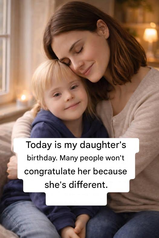 Today is her day! 🎂✨ She woke up smiling, excited by the candles, the song, and that moment that makes a child feel seen. 🎈💛 But I already know… some will remain silent. Not because they forgot—but because they decided she’s “different.”  And it hurts, because “different” should never mean “less.” 🤍 So I’m going to celebrate her twice as much, with twice the love.  Because she doesn’t have to change to deserve affection—people do. 🌟