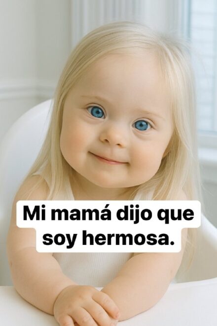 My mom always tells me I’m beautiful. She doesn’t say it to comfort me or to pretend she doesn’t see my differences. She says it looking straight into my blue eyes, as if she sees a whole universe within them. When I was born, many people were afraid of my limitations. My mom was afraid too, but she chose to love me first, learn later, and never reduce me to a diagnosis. Today, every laugh of mine is an answer for those who once doubted me. Maybe it takes me longer to learn some things, but I know how to love in a way that transforms any atmosphere. My hug brings calm, my smile brightens even the most weary days. And in the end, that’s what truly matters: I wasn’t born to fit standards, I was born to remind the world that true beauty lives within.