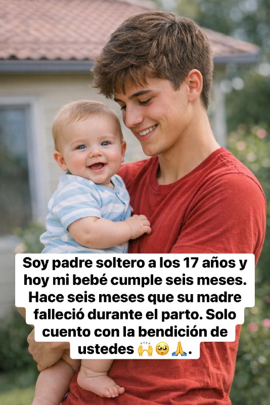Life thrust me into the role of father prematurely. At just 17, with the dreams of a teenager, I discovered a strength I never knew I possessed. Today, I look at my little one and know that every smile is a victory. Six months ago, as he was being born, I lost the love of my life during childbirth. Since then, I’ve learned to be both mother and father, facing sleepless nights and difficult days, but also unforgettable moments. The support of friends, family, and even strangers has been my foundation. I am grateful to everyone who encourages us and sends us positive energy. If this story resonates with you, please leave a kind comment: your words make all the difference on our journey. 🙏💛