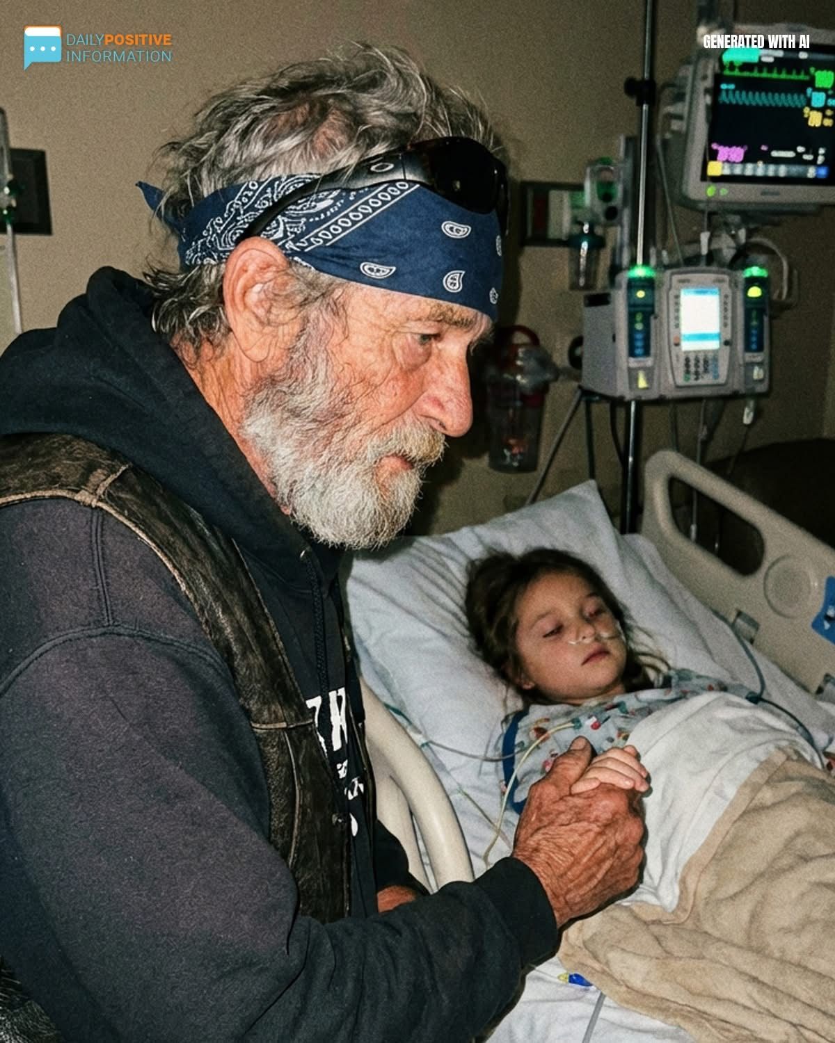 A Biker Sat By My Comatose Daughter Every Day For Six Months—Then I Learned Who He Really Was