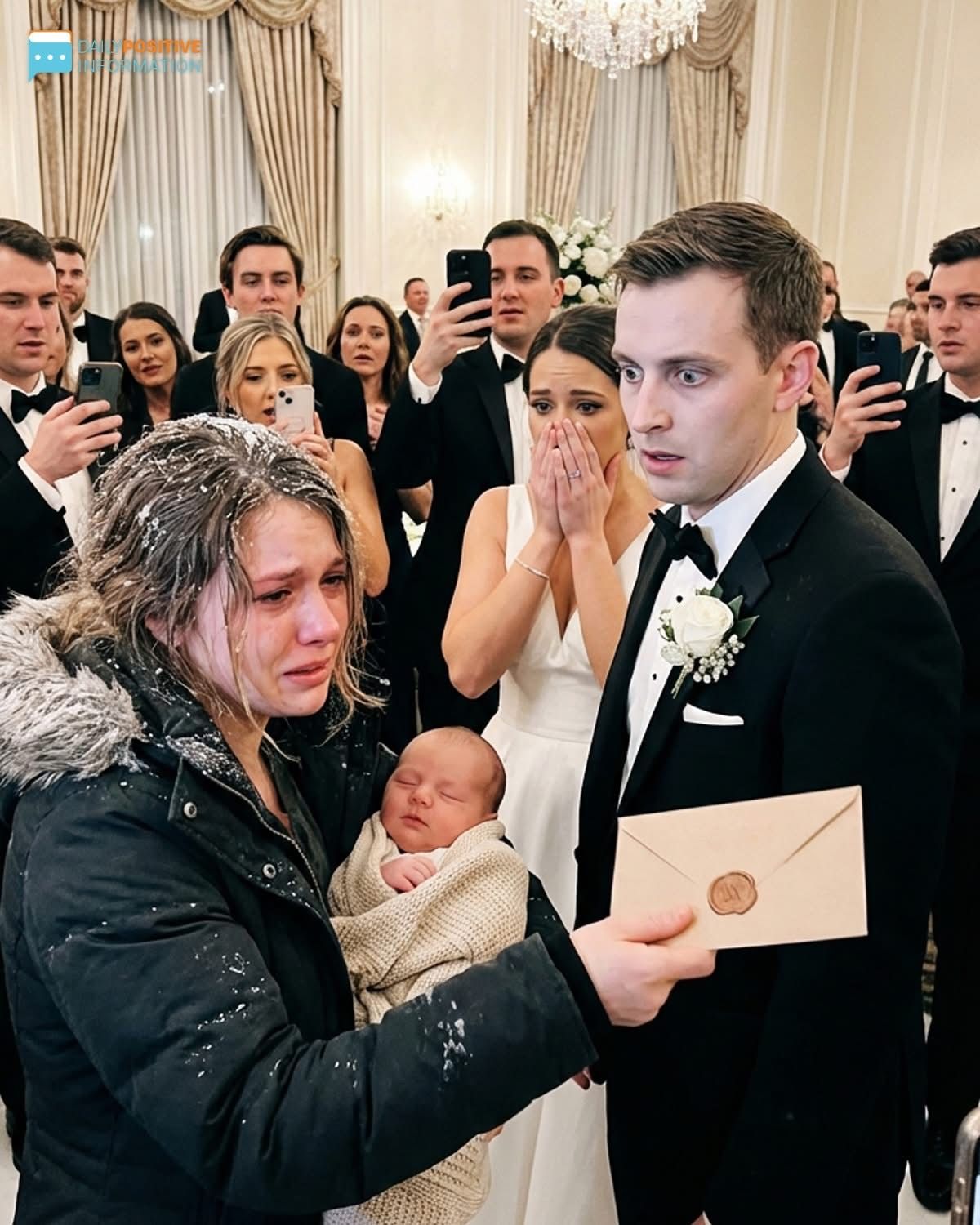 Six Weeks After My Husband Abandoned Me And Our Newborn In A Snowstorm, I Walked Into His Wedding Holding What He Never Expected