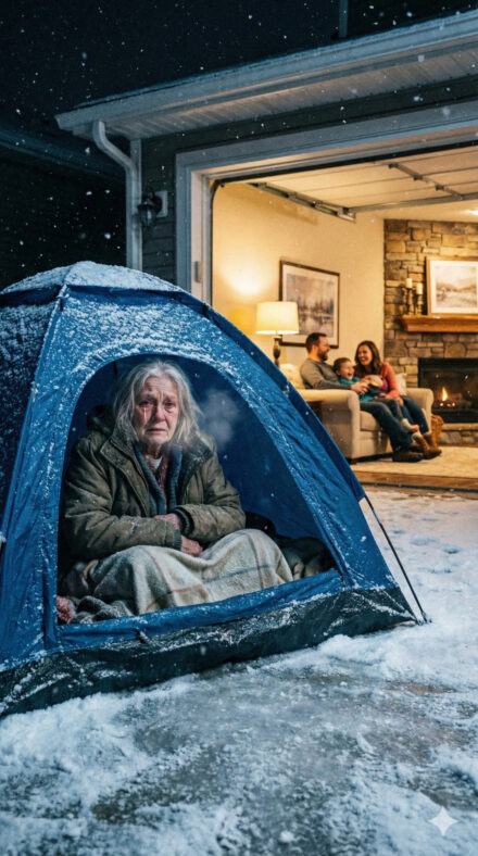 At 5:30 am, I got a phone call, I think your grandma is sitting outside your gate