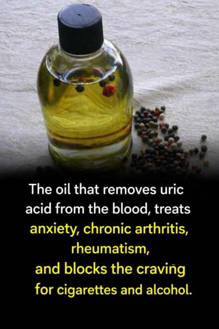Oil that removes uric acid from the blood, cures anxiety, chronic arthritis, rheumatism and stops the cravings for cigarettes and alcohol