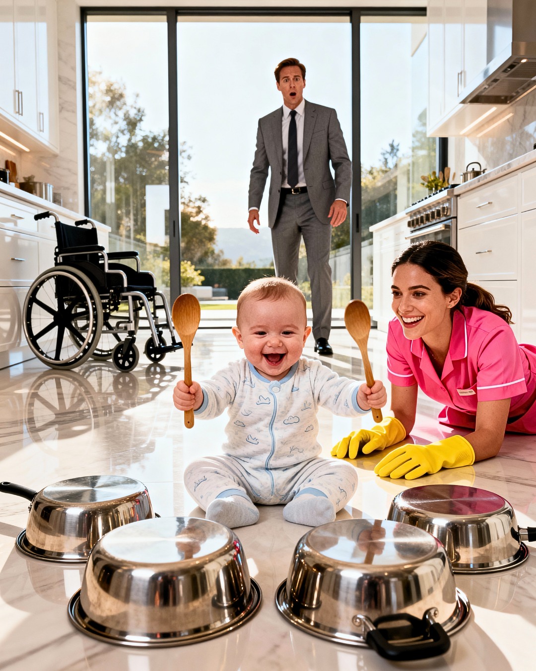 Businessman hid cameras to protect his paralyzed son… and caught what the cleaning lady was doing