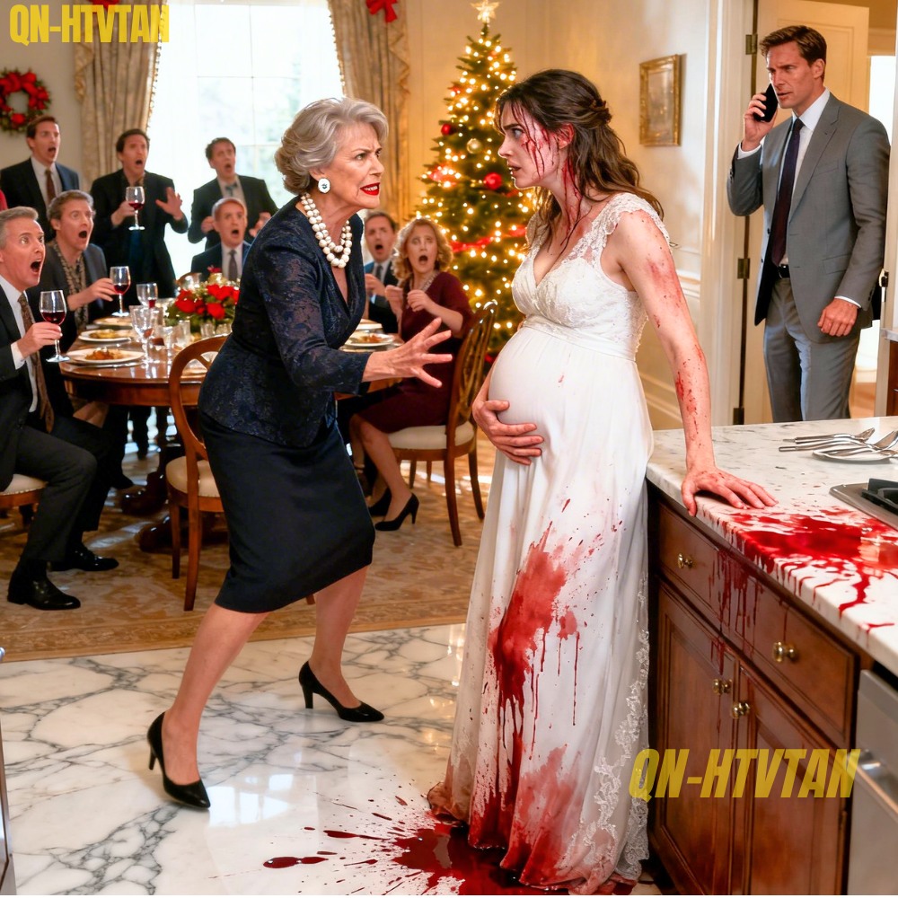 I never told my in-laws that I am the daughter of the President of the Supreme Court. When I was seven months pregnant, they forced me to cook the entire Christmas dinner alone. My mother-in-law even made me eat standing in the kitchen, saying it was “good for the baby.” When I tried to sit down, she pushed me so violently that I began to miscarry. I reached for my phone to call the police, but my husband snatched it away and mocked me: “I’m a lawyer. You won’t win.” I looked him straight in the eyes and said calmly: “Then call my father.” He laughed as he dialed—unaware that his legal career was about to end.