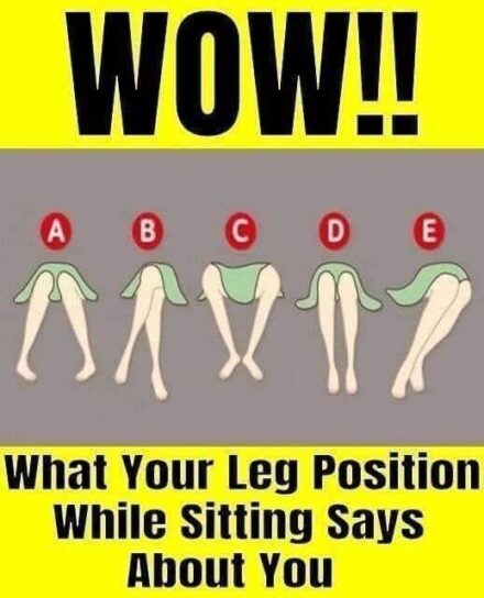 This Is What Your Sitting Leg Position Says About You!