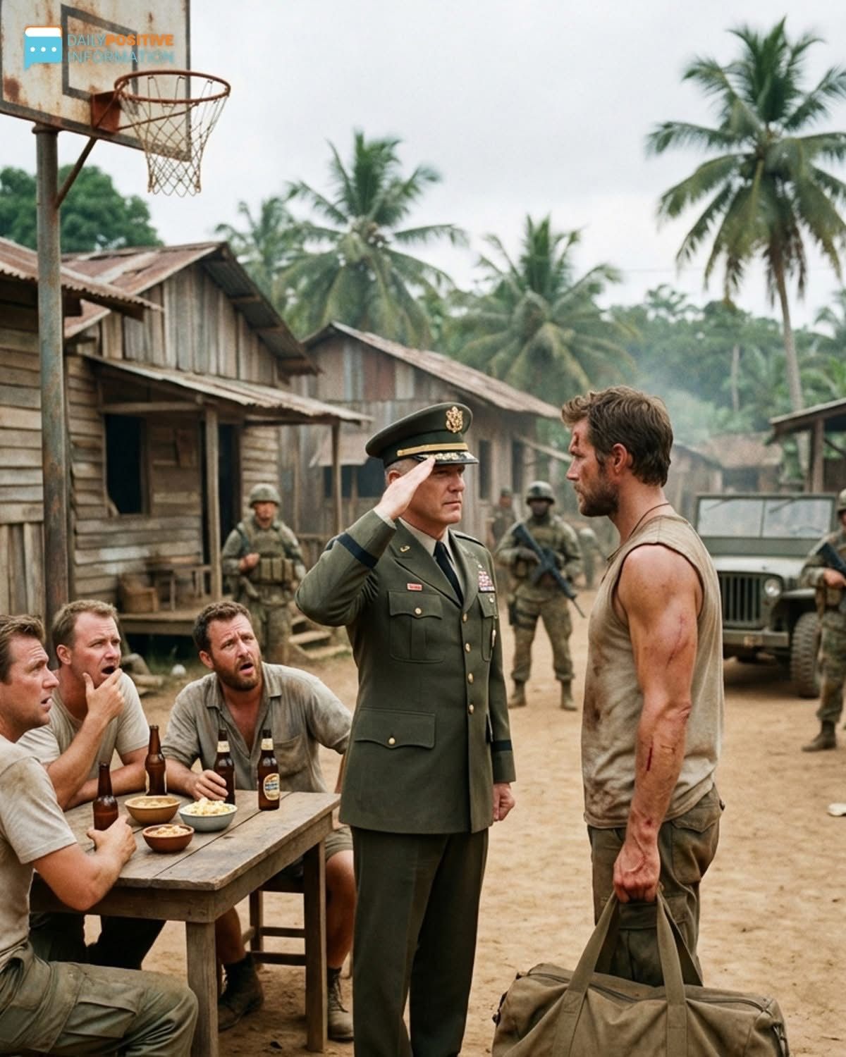 The Village Laughed At The Soldier Without Medals—Until A General Stepped Out And Saluted Him