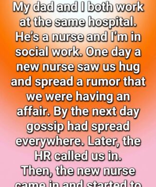 A brief hug at the office sparked rumors — until the real reason behind it changed everyone’s perspective.