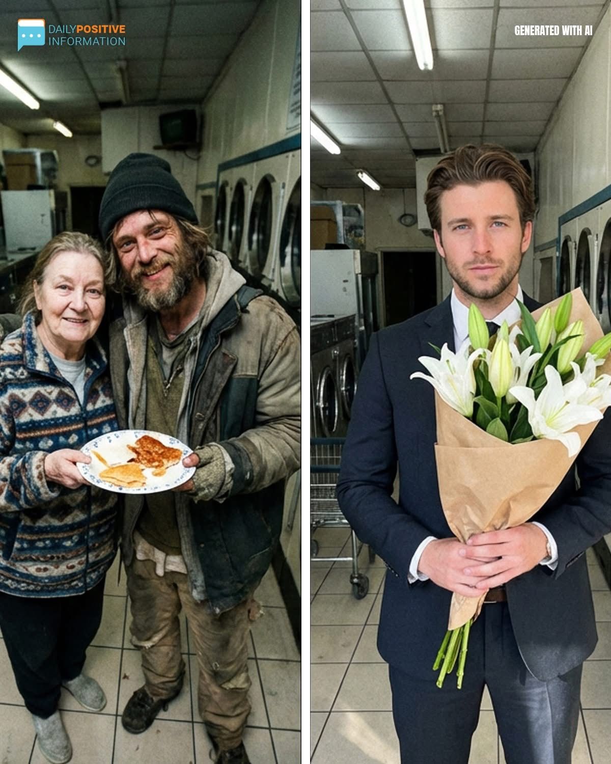 Every Christmas, My Mom Helped A Homeless Man At The Laundromat—This Year, One Look At Him Changed Everything