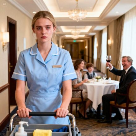 I’m Ingred, 26 years old. And for many years, my parents told every employer in town that I was a thief. For two years, I couldn’t get hired anywhere. Not because I lacked qualifications. I graduated with a 3.9 GPA in accounting. I had glowing recommendations from professors, but none of that mattered, because my parents told every employer in town that I was a thief. My father said, “Maybe now you’ll learn to respect us.” He thought he’d broken me. He thought two years of rejection—two years of watching me scrub hotel toilets while he laughed—would bring me crawling back. He didn’t know about the envelope. He didn’t know what my grandmother had done 15 years ago, or why the CEO of Mercer Holdings was waiting for me. Before I continue, if you find this story worth hearing, please take a moment to like and subscribe—but only if you genuinely connect with what I’m sharing—and drop a comment telling me where you’re watching from and what time it is there. I’d love to know. Now, let me take you back two years, to the day I discovered what my own parents had done to me. The Thornton family looked perfect from the outside. My father, Gerald Thornton, owned the largest construction company in our county, the kind whose logo sat on half the trucks you passed on the highway. Our two-story colonial sat on three acres with a long gravel drive, a flagstone walkway, and a porch light that always seemed to glow like a promise. The garage held his Mercedes, my mother’s Lexus, and my brother Marcus’s BMW—a graduation gift for finishing business school. My mother, Diane, played the role of devoted wife. Wedgwood china for Sunday dinners. Fresh flowers from the farmers market every week. A smile that never cracked in public, especially at church or the Fourth of July parade when everyone watched the Thornton family wave like we were royalty. And Marcus—four years older—the golden child, the heir apparent. He’d been groomed to take over Dad’s company since he could hold a hammer. Everything he touched turned to opportunity. Everything I touched was questioned. Growing up, I learned early that daughters had a different place in the Thornton household. When Marcus wanted to study abroad in London, Dad wrote the check without blinking. When I asked about the same program two years later, he laughed. “What for? You’ll get married eventually. Save me the money.” I went to the state university forty minutes away, lived at home, and commuted. At family dinners, the conversation always orbited around Marcus—his projects, his promotions, his future. I sat at the end of the table, passing dishes and clearing plates while Dad carved the roast and dispensed wisdom to his son. “A man builds his legacy through his work,” Dad would say, pointing his fork at Marcus. “Remember that.” He never pointed that fork at me. When I was sixteen, I overheard him telling my mother something I’ve never forgotten. They were in the kitchen, voices low, and I paused outside the door. “Daughters don’t need to achieve,” he said. “They need to learn how to keep a home. Ingred will marry well. That’s her job.” I stood there in the hallway, frozen. That was the first time I understood. In my father’s eyes, I wasn’t a person with dreams. I was an asset to be managed. The summer before college, my parents gave me a credit card. “For necessities,” Mom said, sliding the slim plastic across the kitchen table. “Books, supplies, whatever you need for school.” Dad nodded from behind his newspaper. “Don’t go crazy. But you’re covered.” I was eighteen, eager to prove I could be responsible. I used the card exactly as intended—textbooks for my accounting courses, a secondhand laptop from the campus tech sale, notebooks, calculators. Nothing frivolous. The total over three months came to $1,200. When the statement arrived, Dad exploded. I remember the dining room, the chandelier above us, the way Mom’s face went pale as Dad slammed the paper on the table. “$1,200.” He was standing now, veins visible in his neck. “Who gave you permission to spend this much?” “You did,” I said, my voice smaller than I wanted it to be. “You said it was for school supplies.” “I said necessities, not a shopping spree,” Gerald snapped. Mom murmured, “The books were expensive this semester.” “Stay out of this, Diane.” He turned back to me, eyes cold. “You’ll pay back every cent. Every single cent. Or you can find somewhere else to live.” I worked two part-time jobs for eight months—campus library and weekend shifts at a coffee shop. I paid back every dollar, kept every receipt, documented every payment. The debt wasn’t the only cost. Working twenty-five hours a week meant I couldn’t take full course loads. I had to stretch my degree over six years instead of four. Two extra years of tuition Dad refused to help with. Two extra years of commuting from home. Two extra years of being reminded I was a burden. I thought it was over. I thought he’d forget. But my father had a long memory, and he knew how to weaponize it. Mom found me crying in my room that night. She sat on the edge of my bed, stroked my hair, and said: “Your father just wants to teach you the value of money. He loves you. Don’t be angry.” I wanted to believe her. That was my mistake. The only person who ever made me feel like I mattered was my grandmother. Margaret Hayes wasn’t soft. She’d built a chain of furniture stores from nothing—started with a single showroom in 1972, expanded to eleven locations across the state, then sold the whole operation when she turned sixty-five and retired with enough money to never worry again. She was sharp, practical, and she saw things other people missed, including what was happening in her daughter’s marriage. I spent summers with Grandma Margaret when I was young. Her house smelled like lavender and old books, and she kept the air conditioner set too cold the way older people do, like it was a point of pride. She taught me to read financial statements before I was twelve, showed me how compound interest worked using her own investment portfolios. “Knowledge is freedom, Ingred,” she’d say, tapping her temple. “No one can take what’s in here.” She watched my father carefully during family gatherings. I noticed the way her eyes narrowed when he dismissed my opinions, the way her jaw tightened when Marcus got praised and I got ignored. One afternoon, I was fifteen. We were sitting on her porch watching the sunset over her garden. Out of nowhere, she took my hand. “Ingrid,” she said quietly, “I want you to remember something.” I looked at her. Her eyes were serious in a way I hadn’t seen before. “I’ve already prepared for your future. When the time comes, you’ll know.” “Prepared what, Grandma?” She smiled, but it didn’t quite reach her eyes. “Your father can’t control everything. Neither can your mother. Someday you’ll need help they won’t give you. When that day comes, you’ll be ready.” I didn’t understand what she meant. I was fifteen. I thought she was being dramatic. Three years ago, Grandma Margaret passed away. She was seventy-eight. I didn’t know then that she’d left me something far more valuable than money. She’d left me a way out. I graduated summa cum laude with a degree in accounting—3.9 GPA, dean’s list, every semester. A professor who’d worked at Deloitte wrote me a glowing recommendation letter. For the first time in my life, I had something that belonged to me. Credentials no one could dismiss. The graduation ceremony was on a Saturday in May. I walked across the stage in my cap and gown, diploma in hand, and scanned the crowd for my family. They were there, but they weren’t watching me. Dad and Mom flanked Marcus in the third row. He’d driven down to “support” me, but the three of them were deep in conversation, heads together, laughing about something. When my name was called, only Grandma’s empty seat in my heart acknowledged the moment. Afterward, Dad found me outside the auditorium. “Nice job,” he said in the tone he used for the mailman. “Listen, I’ve got a proposition. Come work at the company. We need someone to handle the books.” My heart lifted for a second. Maybe he finally saw my value. “The position is unpaid for the first year,” he continued. “Consider it an apprenticeship. You’ll live at home, help your mother, learn the business. In a few years, when Marcus takes over, you’ll be useful.” Unpaid. Living at home. Useful to my brother. I took a breath. “I appreciate the offer, Dad, but I’d like to try finding work on my own first. Get some outside experience.” His face didn’t change, but something behind his eyes went cold. “Fine,” he said softly. “Try it your way.” He turned and walked back to the car where Mom and Marcus were waiting. None of them looked back. I stood alone in the parking lot, still holding my diploma, and told myself I’d made the right choice. I had no idea that his silence was a declaration of war. The rejection letters started coming within weeks. First, the accounting firm downtown—Miller & Associates. I’d interviewed beautifully. The hiring manager had smiled, shaken my hand, said they’d be in touch soon. Two days later: “We’ve decided to go with another candidate.” I applied to the regional bank next. Same thing—great interview, warm reception, then silence, followed by a form email. Then the insurance company, the property management firm, the medical billing office, the credit union. Fifteen applications. Fifteen interviews. Fifteen rejections. I started doubting myself. Maybe my résumé wasn’t strong enough. Maybe I’d said something wrong. Maybe I was overestimating my abilities. I spent nights revising my cover letters, practicing interview answers in the mirror, reading career advice blogs until my eyes burned. Nothing changed. One afternoon, I walked into Patterson Financial Services for what felt like my twentieth interview. The HR manager—a woman in her fifties with kind eyes—listened to my answers, nodded along, and then paused. She looked at me for a long moment. Something shifted in her expression. “Miss Thornton,” she said slowly, “I’m going to tell you something I probably shouldn’t.” My stomach tightened. “You seem like a lovely young woman—qualified, professional,” she hesitated. “But I think you should talk to your father.” “My father? Why?” She pressed her lips together, clearly uncomfortable. “I can’t say more than that. Just ask him. Ask him why no one in this town will hire you.” She stood, signaling the interview was over. I drove home with my hands shaking on the wheel. A cold certainty was forming in my chest—something I didn’t want to believe, but I had to know. That night, I confronted my father, and what he told me changed everything. I found him in his study, sitting behind the mahogany desk he’d imported from England, a glass of scotch sweating on a leather coaster beside him. “Dad, I need to talk to you.” He didn’t look up from his papers. “Make it quick.” “Why can’t I get a job?” That made him look up. A small smile played at the corner of his mouth, and in that moment, I knew. “You called them,” I whispered. “You called all of them.” He leaned back in his chair, swirling his scotch. “I told them the truth.” “What truth?” “That you’re a thief,” he said casually, like he was discussing the weather. “That you stole $1,200 from your own family. That you can’t be trusted with money.” The floor seemed to tilt beneath me. “Dad, I paid that back. Every cent. You know I paid that back.” “Did you?” He shrugged. “That’s not how I remember it.” “That’s not—” My voice cracked. “Those were textbooks. You said I could—” “What I remember,” he interrupted, “is my daughter stealing from me. And I think potential employers deserve to know what kind of person they’d be hiring.” My mother appeared in the doorway, twisting her hands. Something flickered across her face—guilt, maybe, or the ghost of the woman she used to be before thirty years with Gerald wore her down. “Gerald, maybe we should—” “Diane, this is between me and Ingred.” She flinched. For a split second, her eyes met mine, and I saw it. She knew this was wrong. She knew, but she looked away, retreating into silence like she always did. That hurt almost more than Dad’s cruelty. He was a monster. She was a witness who chose not to see. I stared at him, tears burning behind my eyes. “Why? Why would you do this to me?” He stood slowly, walked around the desk, and stopped in front of me—close enough that I could smell the scotch on his breath. “Because you needed to learn respect,” he said quietly. “You turned down my offer. You thought you could make it without this family.” “Without me,” he added with a small smile. “Maybe now you understand. You can’t.” “Come home,” Mom said softly from the doorway. “Work for your father. This can all go away.” I looked between them—my mother’s pleading face, my father’s cold satisfaction—and I understood. This wasn’t about respect. This was about control. In a small town, gossip travels faster than truth. Within weeks, I felt the shift everywhere I went. At the grocery store, neighbors who’d known me since childhood suddenly couldn’t meet my eyes. At church, conversations stopped when I walked past. The woman at the dry cleaner, who’d always asked about my studies, started treating me like a stranger. The whispers were everywhere. “Did you hear about Gerald’s daughter?” “Such a shame.” “The family’s devastated.” “They tried to help her, you know.” “She just wouldn’t listen.” My father had been strategic. He hadn’t just called employers. He’d seeded the story throughout his network—golf buddies, Chamber of Commerce colleagues, neighbors at dinner parties. The narrative was always the same. Troubled daughter. Theft problem. Family trying to cope. He never lied outright. He just told his version. And in a town where Thornton Construction had built half the commercial buildings, his version was the only one that mattered. Marcus made it worse. I ran into him at the coffee shop one morning—one of my old part-time jobs. He was with friends, guys I vaguely recognized from his fraternity days. “Hey, little sister,” he called out, loud enough for everyone to hear. “Still looking for work? I heard Dad might have an opening.” He grinned. “Oh, wait.” He laughed. “You’d probably steal from the register.” His friends snickered. I left my coffee on the counter and walked out, face burning. At home that night, I looked at my bank account. $3,000 in savings. Rent was due in two weeks on my tiny studio apartment. I had maybe two months before I’d be completely broke—two months before I’d have no choice but to crawl back to my father’s house and accept whatever crumbs he offered. I couldn’t let that happen. I wouldn’t. The Willow Inn sat on the edge of town, a modest hotel that mostly served traveling salesmen and families visiting the nearby state park. It wasn’t glamorous, but it was hiring. The job listing said housekeeping staff needed—no experience necessary, no references required. I applied online at 2:00 a.m., when the shame felt less sharp. Two days later, I was standing in the employee break room filling out paperwork. The manager was a woman named Linda Crawford, mid-forties, no nonsense, with the kind of tired eyes that suggested she’d seen plenty of hard-luck stories walk through her door. She looked at my application, then at me. “Accounting degree,” she said flatly. “GPA 3.9. And you want to clean hotel rooms?” “Yes, ma’am.” “Why?” I could have lied—made up something about wanting experience in hospitality—but I was so tired of lies. “Because no one else will hire me,” I said. “And I need to eat.” She studied me for a long moment. I wondered if she’d heard the rumors, if she’d call my father for a reference, and this door would slam shut too. Instead, she nodded once. “I don’t care what people say about you, Miss Thornton. I care whether you show up on time and do your job.” She slid a uniform across the desk—pale blue polyester, the kind that wrinkles if you look at it wrong. “Shift starts at 6:00 a.m. Don’t be late.” I took the uniform with hands that weren’t quite steady. “Thank you,” I managed. “You won’t regret this.” She almost smiled. “We’ll see.” Minimum wage. Early mornings. Night shifts. Scrubbing toilets and changing sheets while people who used to respect me pretended not to see me in the hallways. But it was work. It was survival. And my father couldn’t touch it. Six months into my housekeeping job, my family decided to have dinner at the Willow Inn. I don’t believe in coincidences anymore. It was a Friday evening. I was pushing my supply cart down the service corridor when I heard a familiar laugh—my father’s booming, self-satisfied bark that I’d learned to dread. I froze, pressed myself against the wall, peeked around the corner. There they were, being seated in the hotel restaurant. Dad in his charcoal suit. Mom in pearls. Marcus checking his phone, bored already. The hostess led them to a window table right in my sightline. I should have stayed hidden. I should have switched floors, asked another housekeeper to cover. But before I could move, my father’s eyes found me. The cart. The uniform. The yellow rubber gloves on my hands. His face split into the widest grin I’d ever seen. “Well, well.” He nudged my mother, pointed directly at me. “Diane, look. Our daughter found her calling.” Mom’s face flickered—shame, maybe, or something else I couldn’t read. Marcus just laughed. “Hey, Ingred,” my brother called across the restaurant, loud enough for every guest to hear. “Missed a spot in room 204.” Several diners turned to look. Some recognized me. I saw the whispers start. I stood there in my wrinkled polyester uniform, holding a toilet brush, while my family watched from their white-tablecloth table with their crystal water glasses and their Rolex watches. My father raised his wine glass toward me in a mock toast. “Maybe now,” he said, just loud enough to carry, “you’ll finally learn to respect us.” I didn’t cry. I didn’t run. I just turned around and pushed my cart back down the corridor. But something hardened inside me that night. I remembered what Grandma had said. When the time comes, you’ll know. I wondered when. See more on the next page