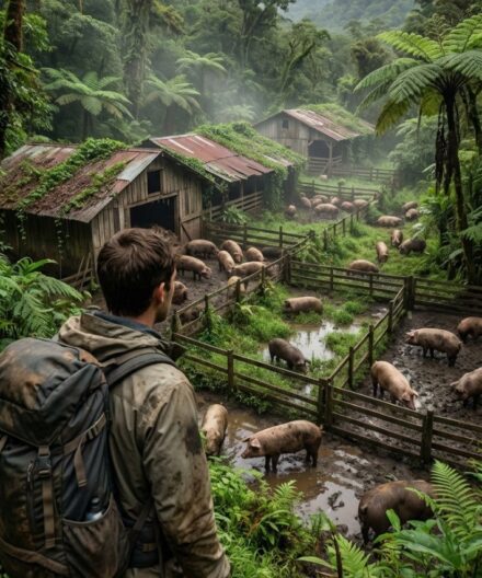 He once rented an entire mountain to raise 30 pigs, then abandoned the place for five years. When he finally came back, what he saw left him completely frozen.