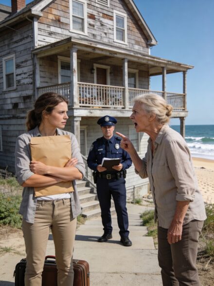 My step-mother called to say, “You’re banned from the family beach house forever! I’ve changed all the locks!” She laughed. I calmly replied, “Thanks for letting me know.” She had no idea that mom had left me the house in a secret trust before she passed