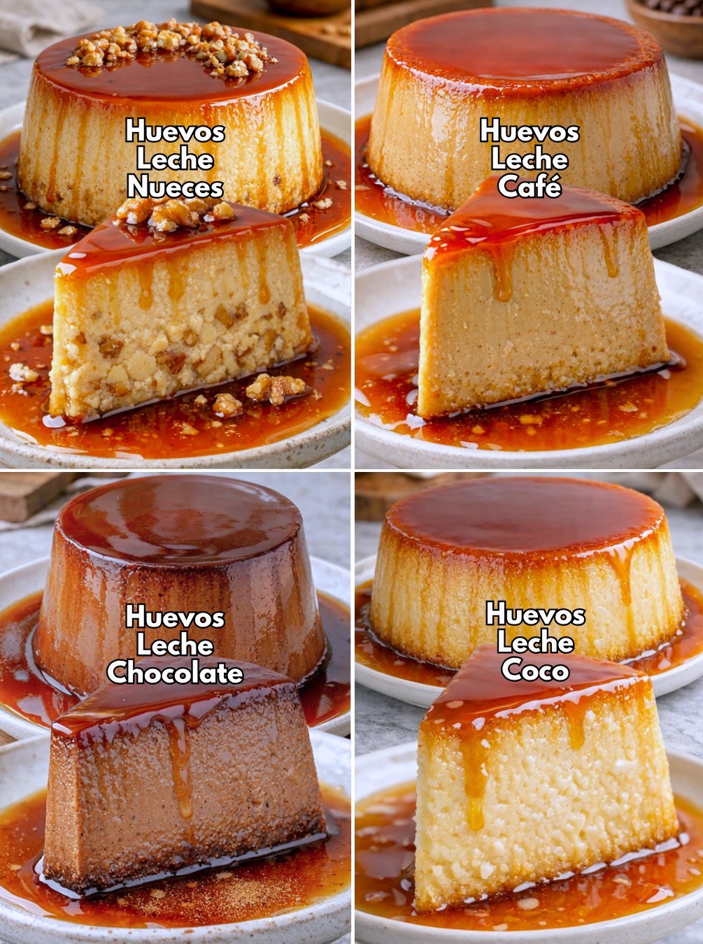 4 recetas de flan fáciles, económicas y deliciosas