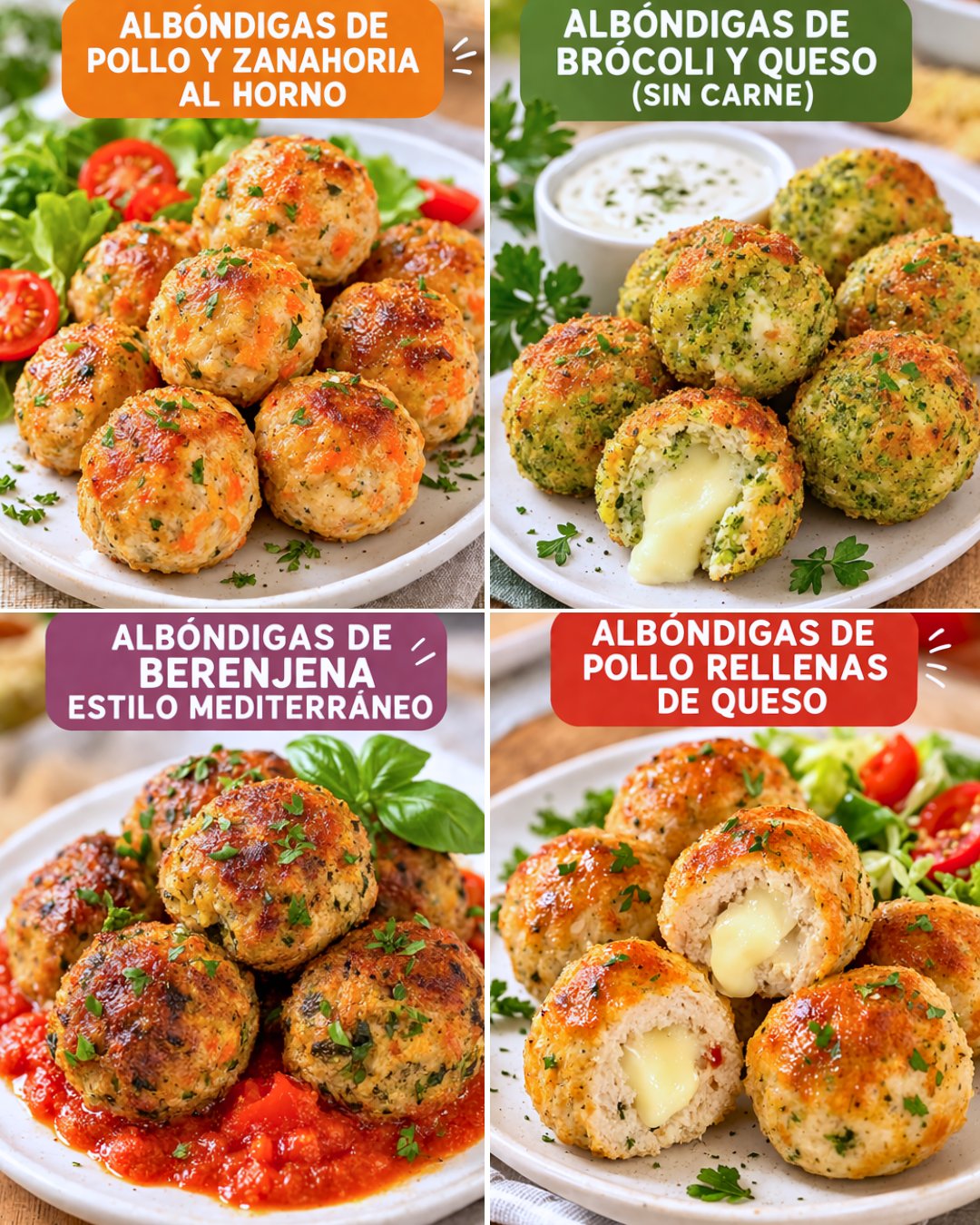 4 recetas de albóndigas Saludables sin freír y más ricas