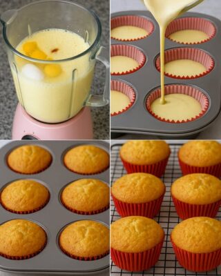 🧁 Easy Blender Muffins 😋🧁 (Fluffy and Homemade)