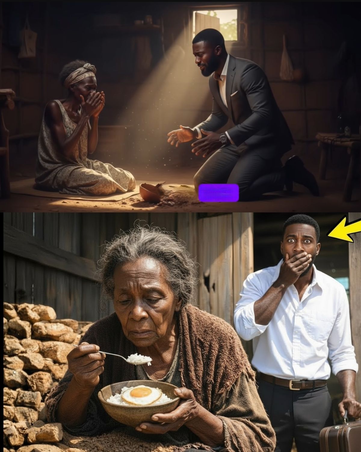 Billionaire Came Back from Abroad and Found His Mother Living in an Abandoned Home!