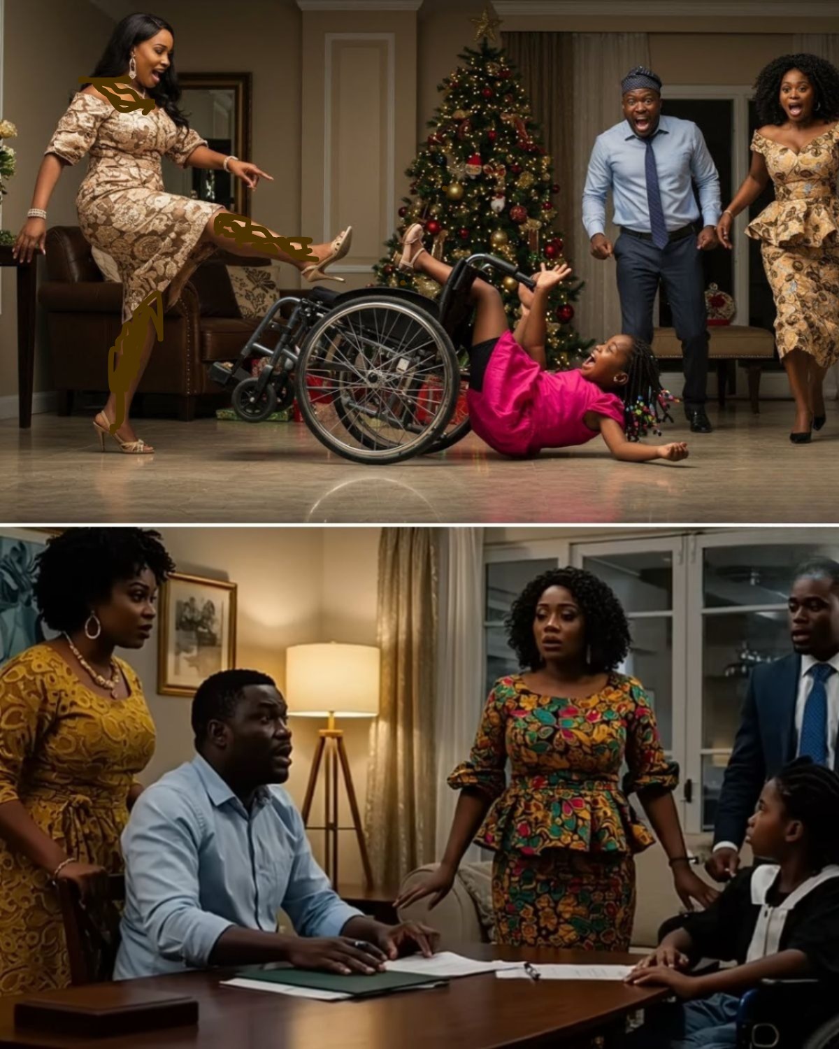 THEY KICKED ME AND MY Disabled Daughter Out on Christmas Eve for Her MISTRESS— UNAWARE MY Daughter’s