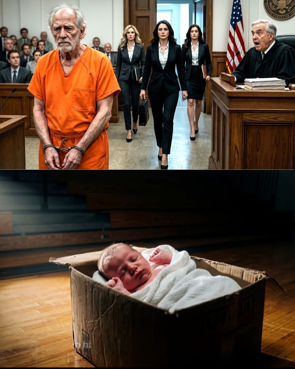 A Poor Janitor Raised Three Orphan Girls Alone—20 Years Later, They Walked into Court… Defending Him