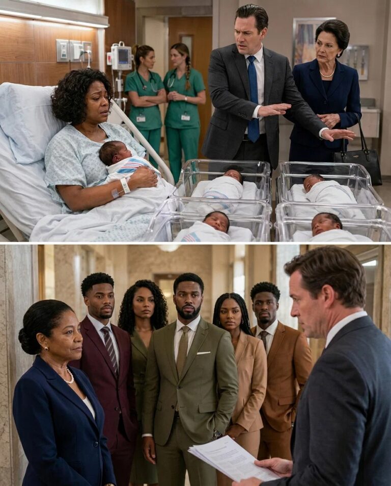 My husband saw our five Black newborns and denied them instantly. He abandoned us at the hospital. Thirty years later, the truth forced him to face everything he had destr0yed.