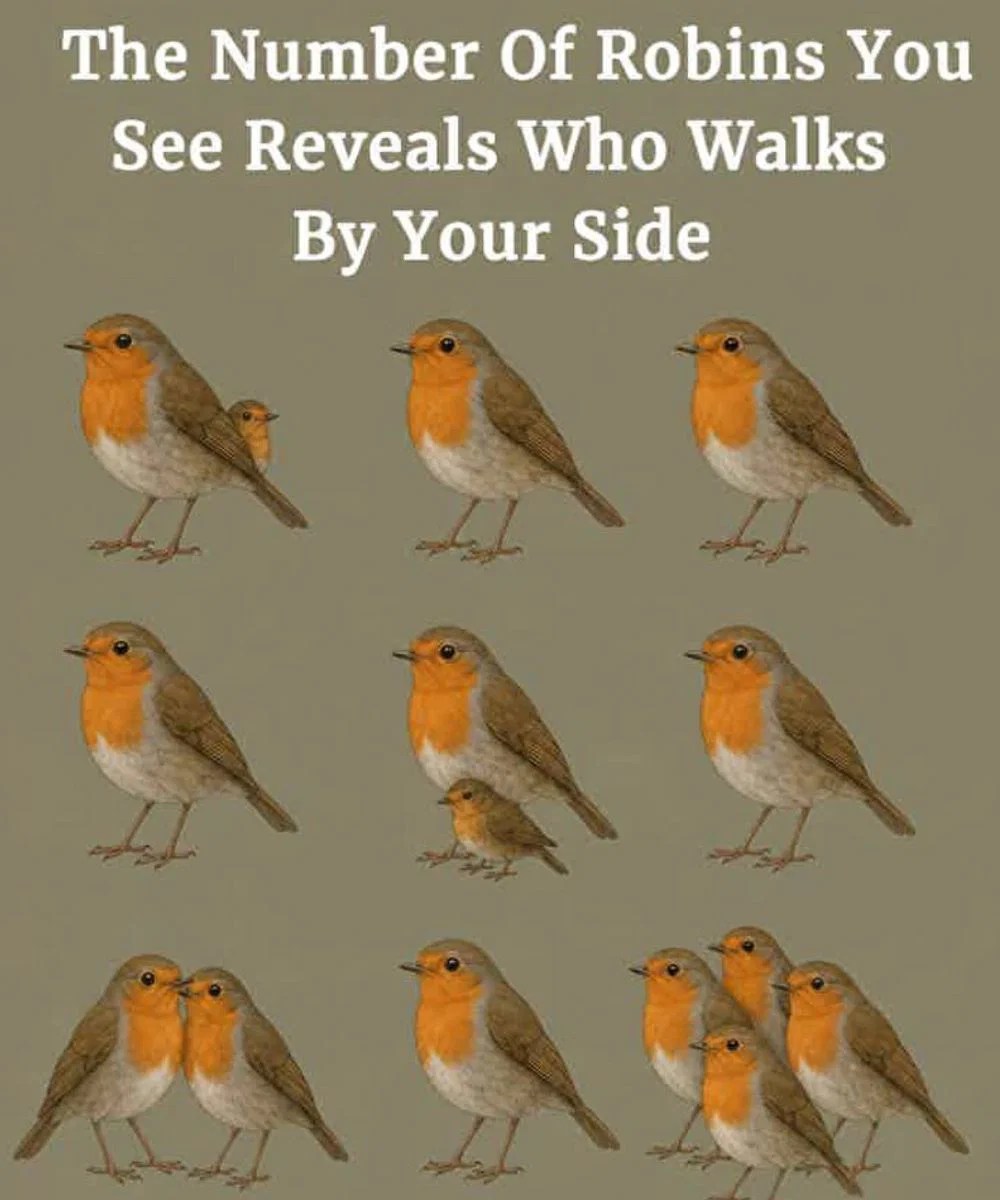The Number Of Robins You See Reveals Who Walks By Your Side